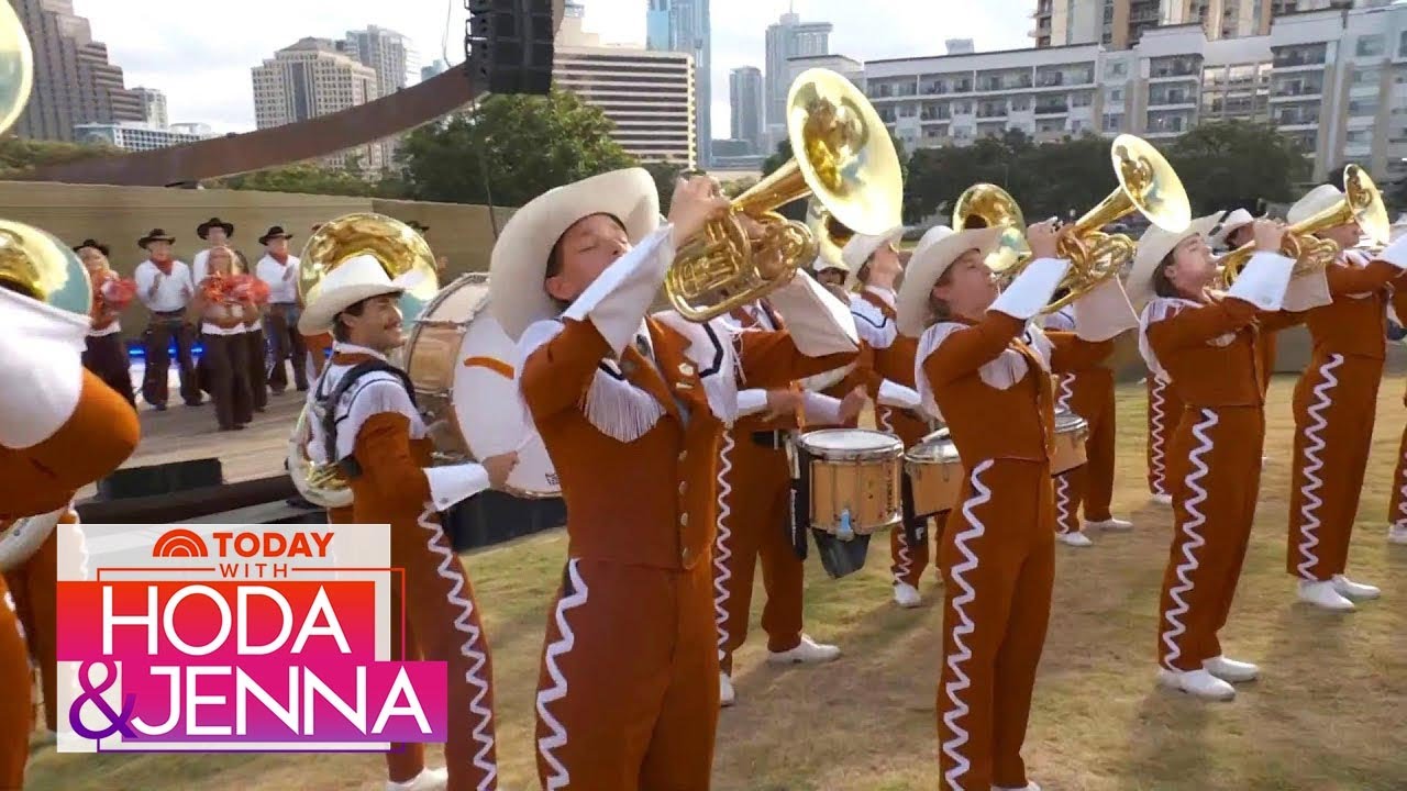 The University of Texas Longhorn Band performs live on TODAY!