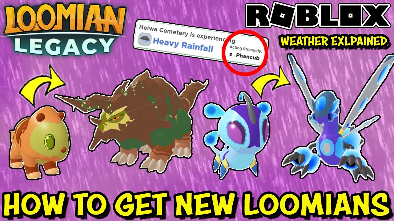 HOW TO GET HYDRINI & CERATOT, EVOLVE TO DELUDRIX & COLOSSOTROPS & WEATHER - Loomian Legacy (Roblox)