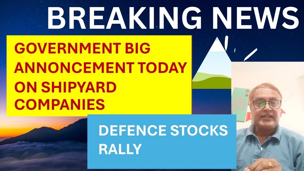 #stocksupdates BREAKING MARKET NEWS RALLY IN DEFENSE STOCKS MZL, BEML, GRSE, COCHIN SHIPYARD#erhari