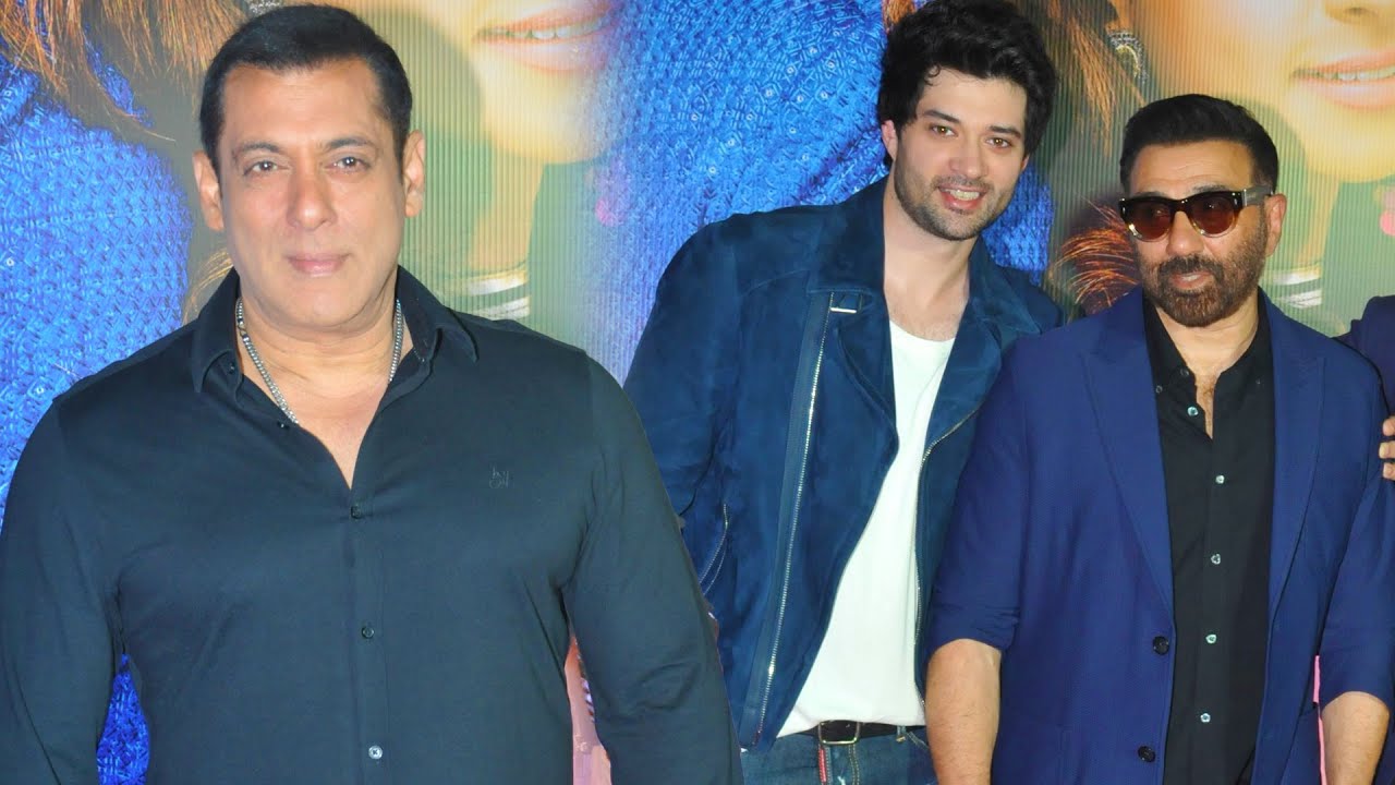Salman Khan Supports Sunny Deol's Son As He Attends "Dono" Premiere