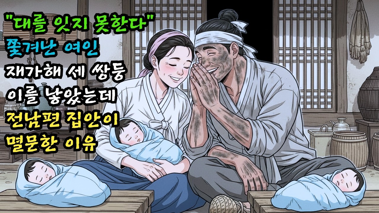 “대를 잇지 못하는 칠거지악!” 내쳐진 여인이 재가해 세 쌍둥이 아들을 낳자, 전남편 집안이 멸문한 사연 | 조선 |야담