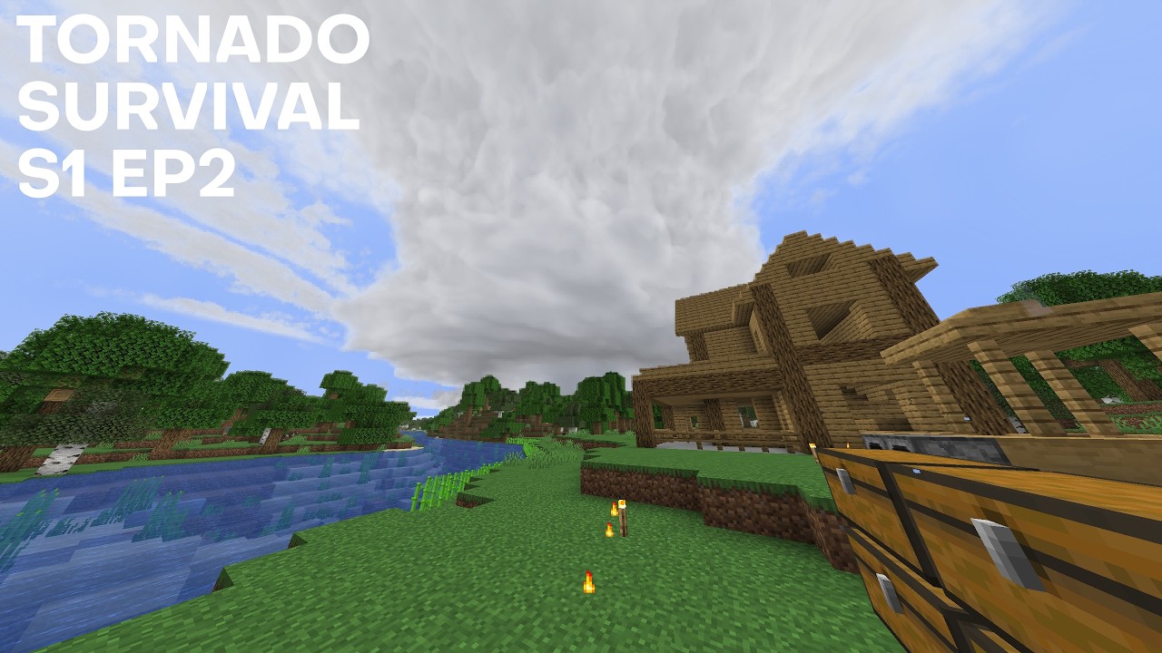 Minecraft Tornado Survival (Protomanly's Weather Mod) S1 Ep2