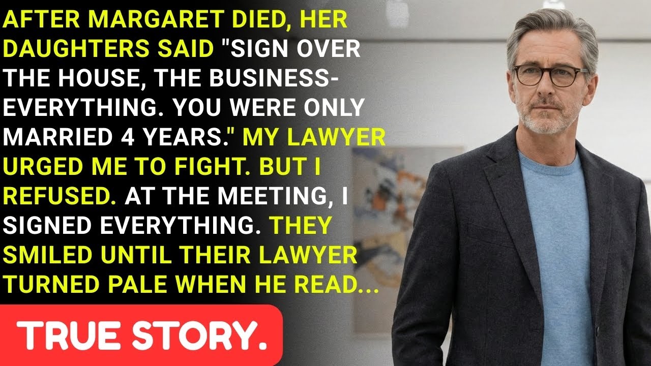 My Stepdaughters Demanded I Leave After Their Mom Died — Then the Lawyer Read One Sentence