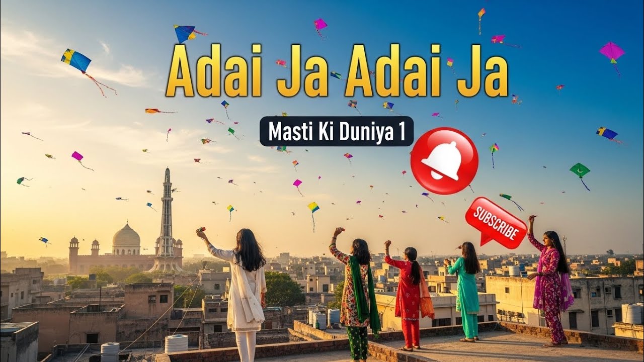 Adai Ja Adai Ja | Beautiful Kite Flying Song | Lahore Basant Vibes | Masti Ki Duniya 1