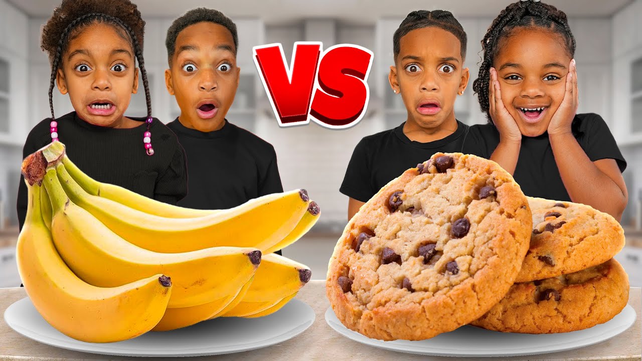 HEALTHY FOOD VS JUNK FOOD CHALLENGE | The Princess Clubhouse