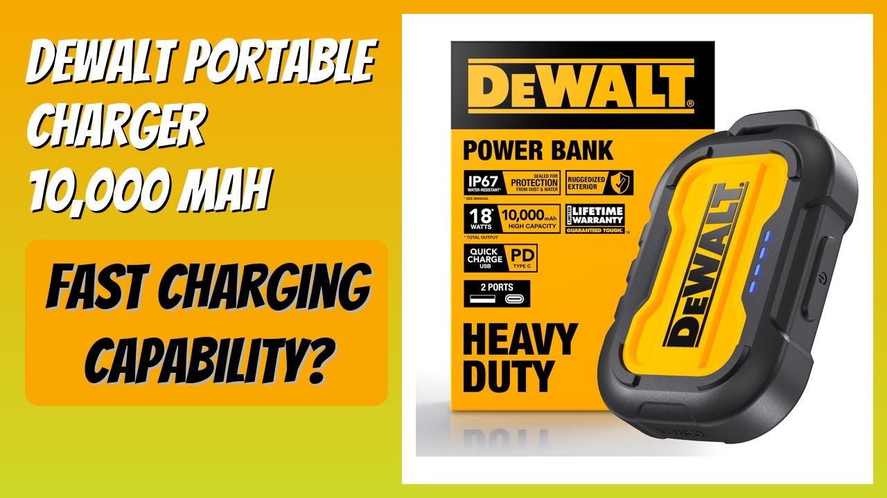 REVIEW (2026): DEWALT Portable Charger 10,000 mAh. Features