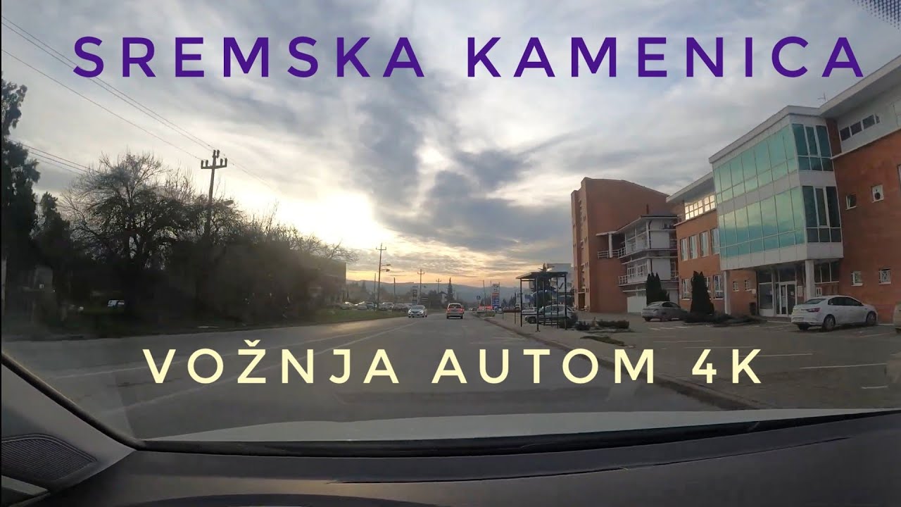 Sremska Kamenica - vožnja automobilom 4K