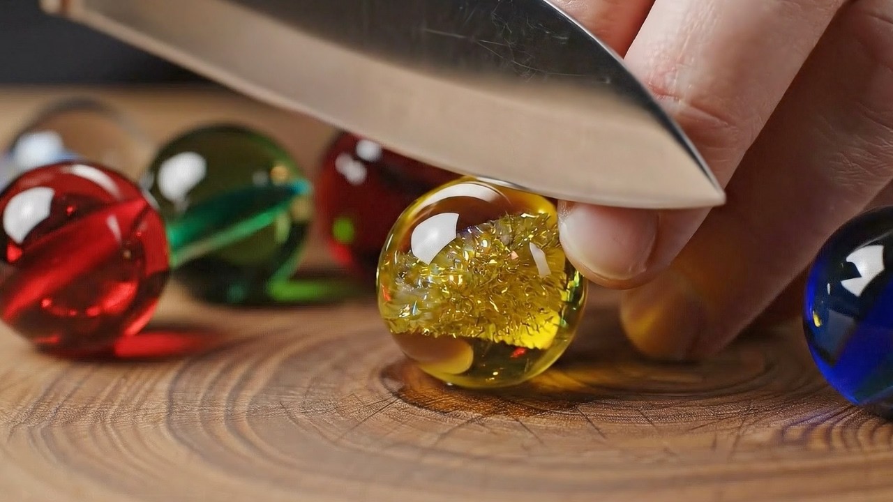 Satisfying Glass Cuts ASMR 🍓 | 20 Minutes of Focus & Calm