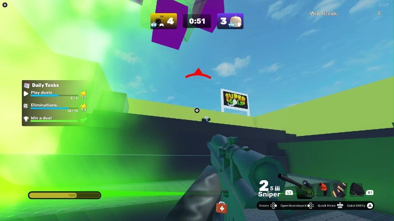 Roblox rival.Sniper only challenge.