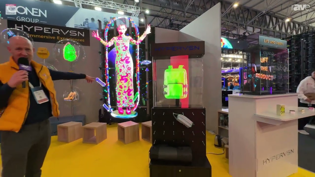 ISE 2024: Hypervsn Demos Lift-and-Learn Retail Application Using Its Holographic Display