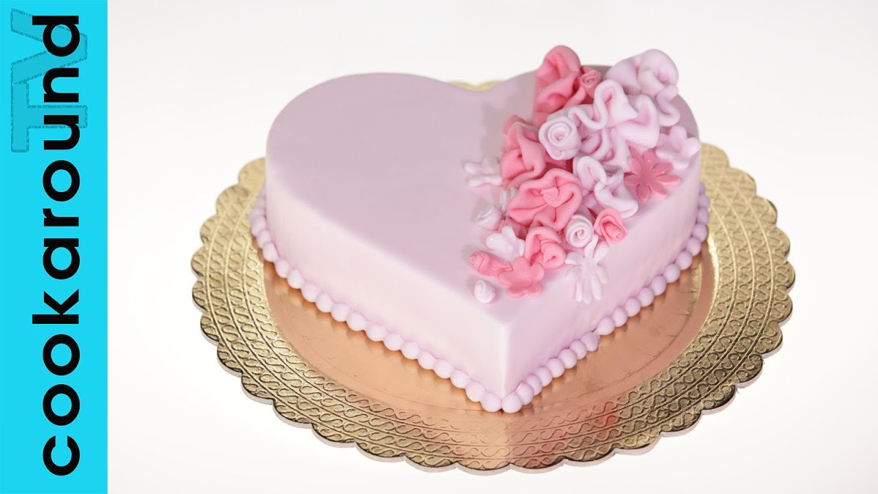 Torta a cuore / Pasta di zucchero