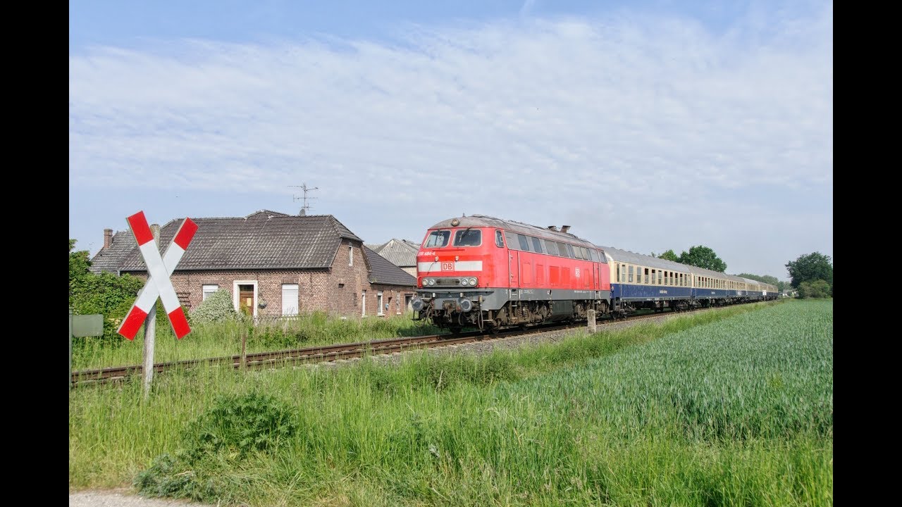 218 484-4 am Niederrhein 24.05.2019 - neu mit Ausfahrt Bahnhof Kevelaer