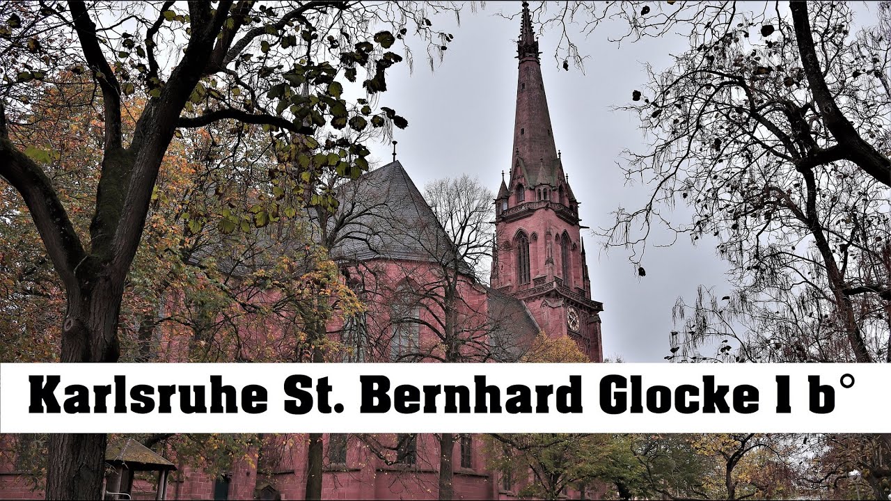 KARLSRUHE (D), St. Bernhard, Glocke 1 (b°)