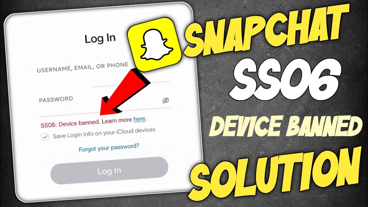 snapchat ss06 device banned problem solve | snapchat device banned solution 
