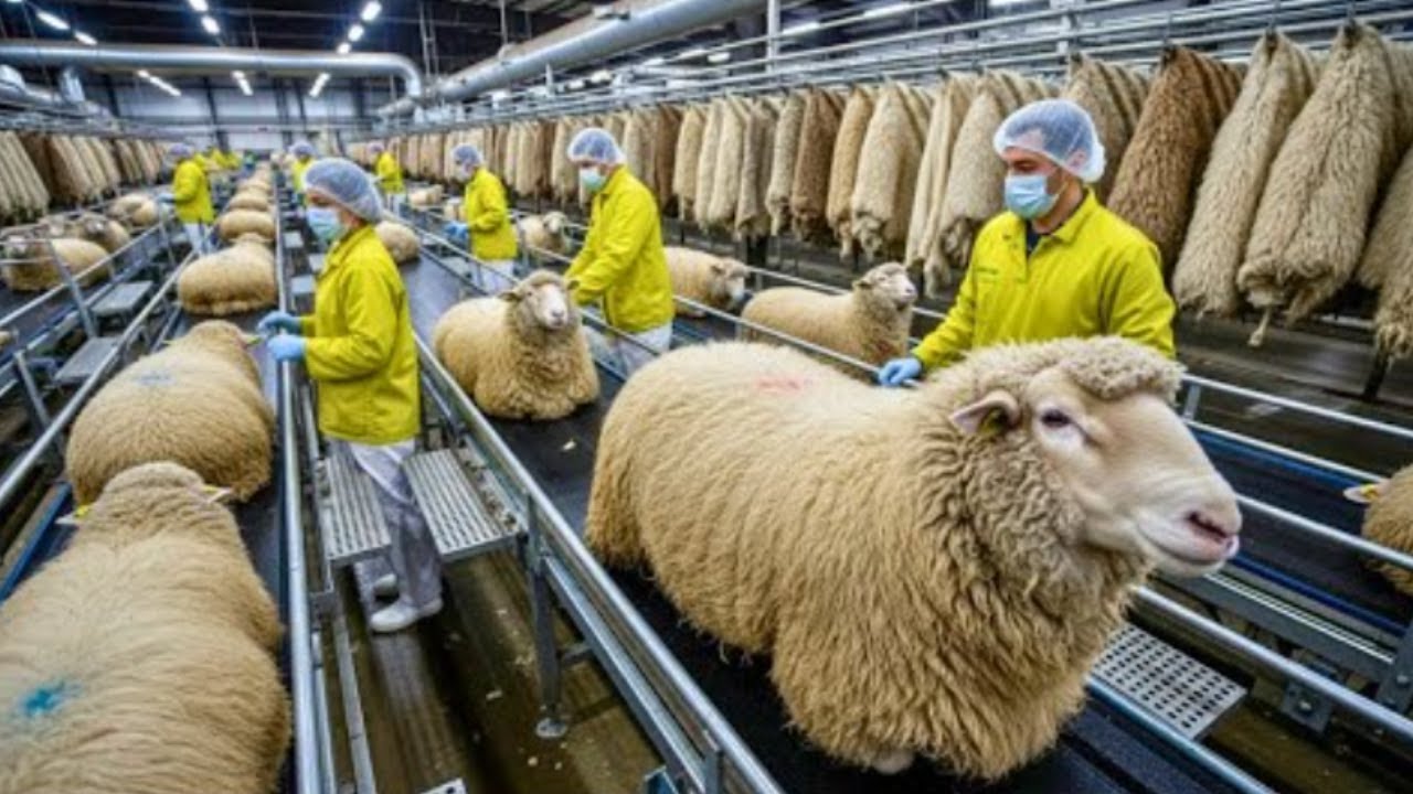 Inside the Sheep-Wool Factory: From Freshly Shorn Wool to High-End Textiles | Full Process