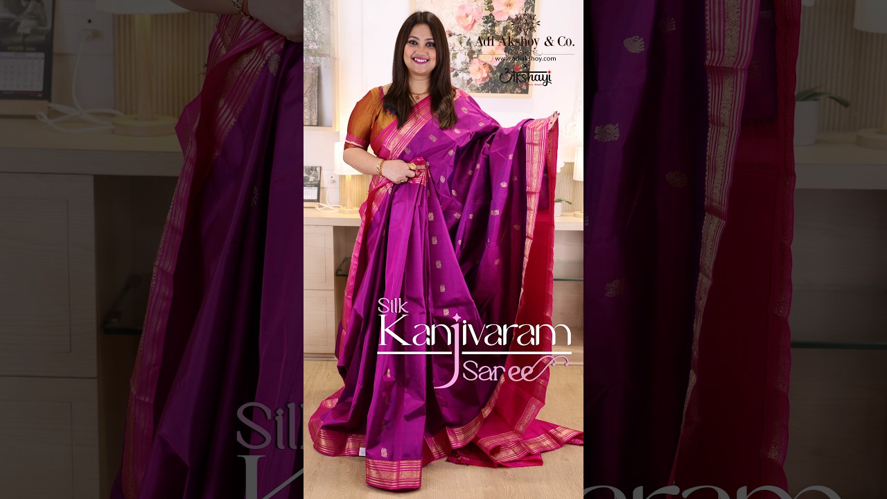 Royal Kanjeevaram Silk from Kanchipuram ✨ Tamil Nadu Heritage | Adi Akshoy & Co. #adiakshoyandco