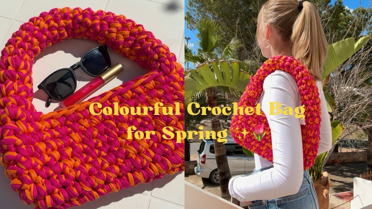 Colourful Crochet Bag for Spring ✨🌸🌷