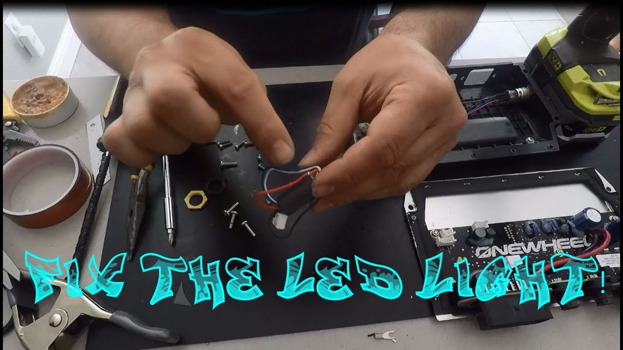 Onewheel Workbench: Fix LED Light & Secure Ferrite Ring