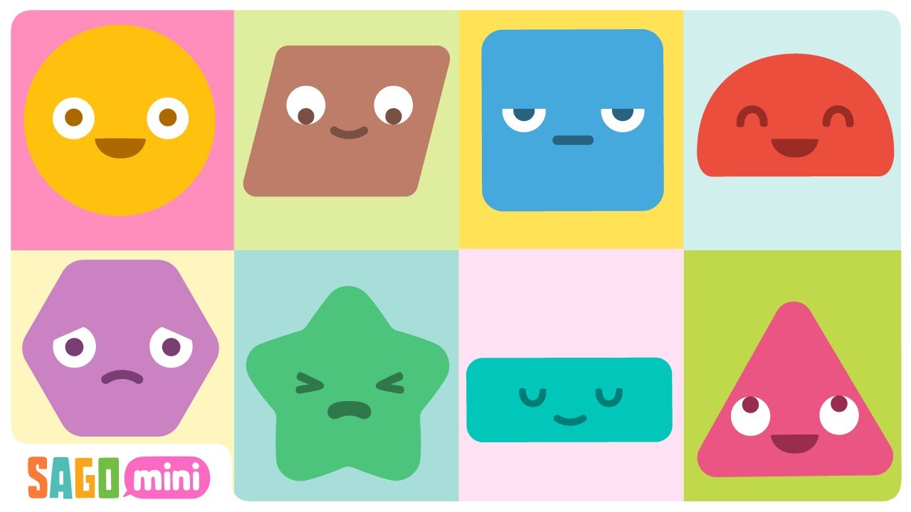 Learn About SHAPES 🟢📐 | Math Learning Videos for Kids | Sago Mini School