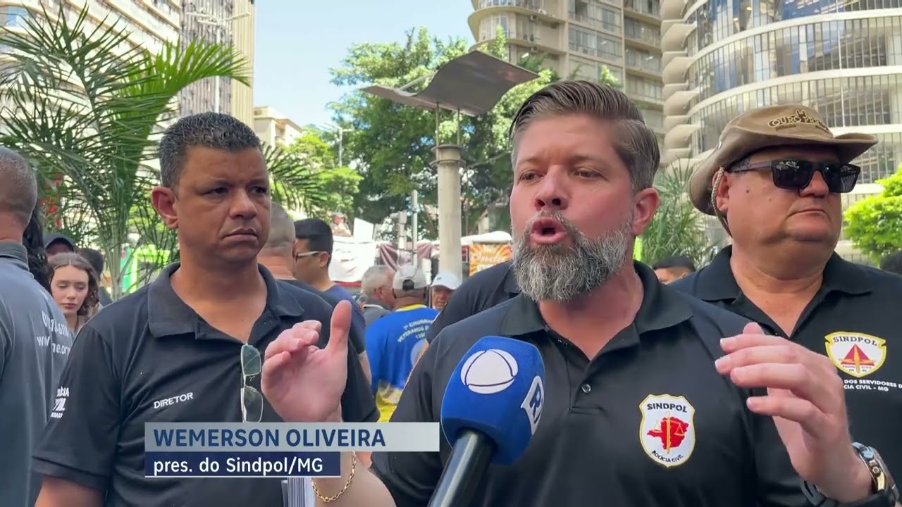 Forças de segurança de MG protestam por aumento salarial