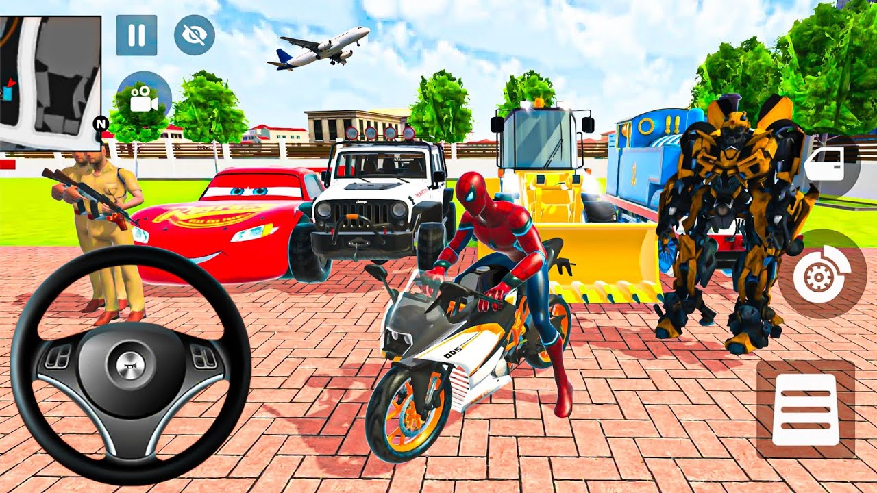🤑Indian Thift Auto Simulator🤩Indian Showroom Purchase😯Modified Lexriy New Police DumperAnd Bike🥳Game