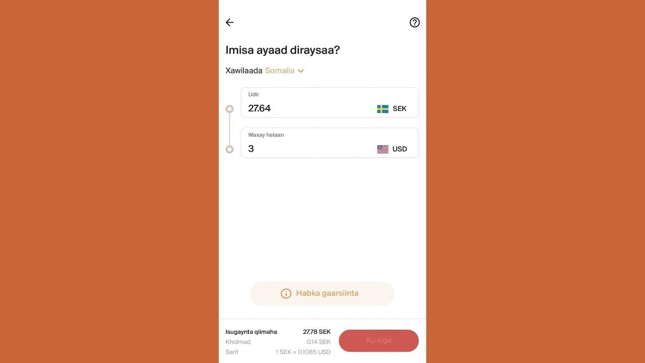 Habka Lacag Dirsashada Appka Transfer Galaxy.