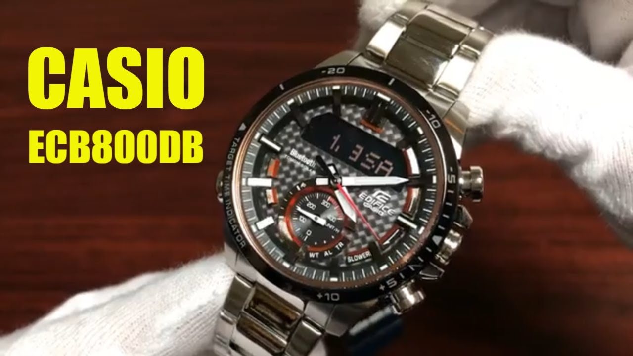 Unboxing Casio Edifice ECB-800DB Solar Power Watch ECB800DB-1A