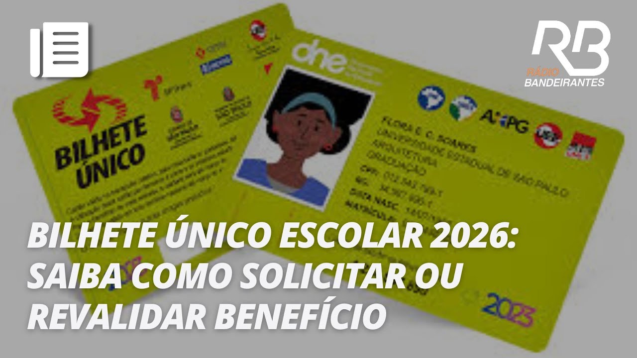 Saiba como solicitar o Bilhete &Uacute;nico de Estudante | Manh&atilde; Bandeirantes