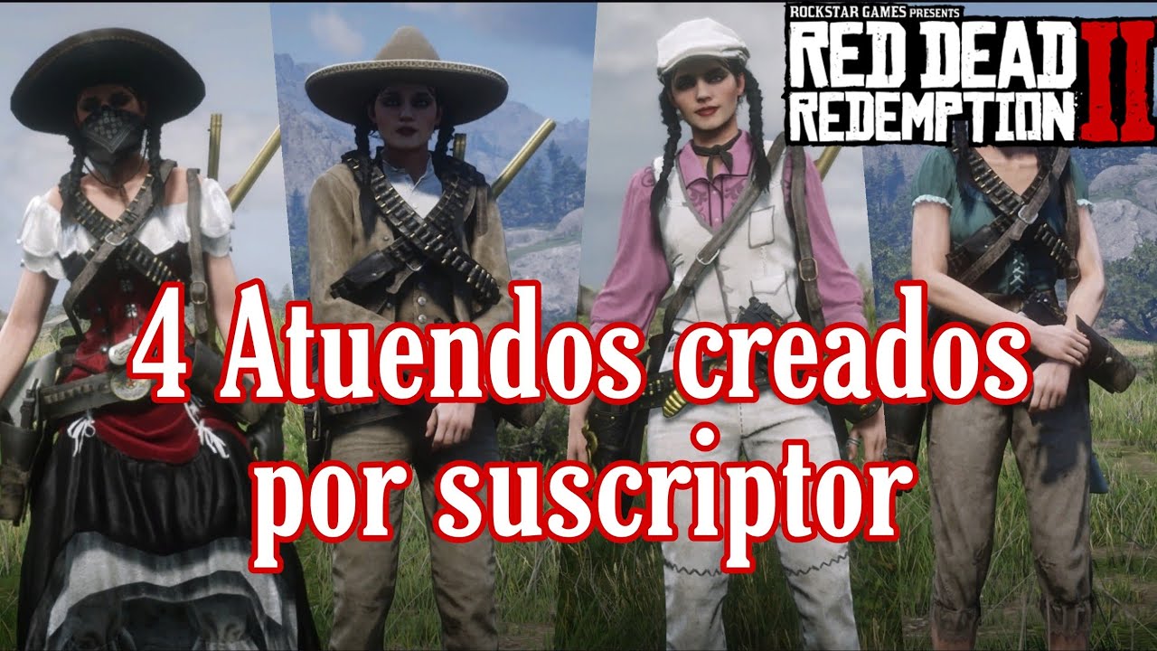 4 ideas conjuntos femeninos | Red Dead Redemption 2 online | womens outfits
