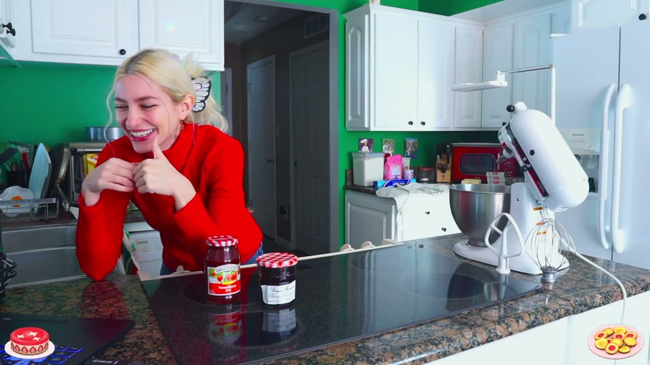 will you be my valentine? 💘 ACNH baking→ Mom's Homemade Cake 🍓 + Thumbprint Jam Cookies 🍒