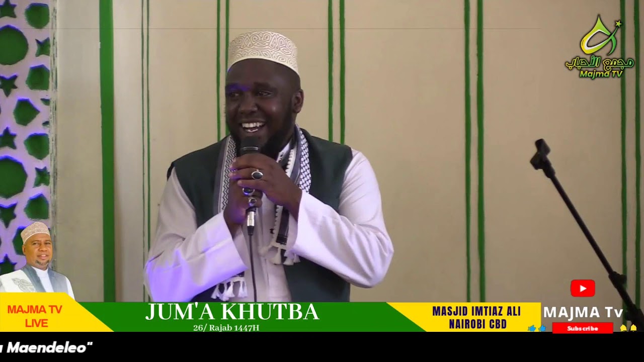 JUM'A KHUTBA 26/Rajab 144H - 2026