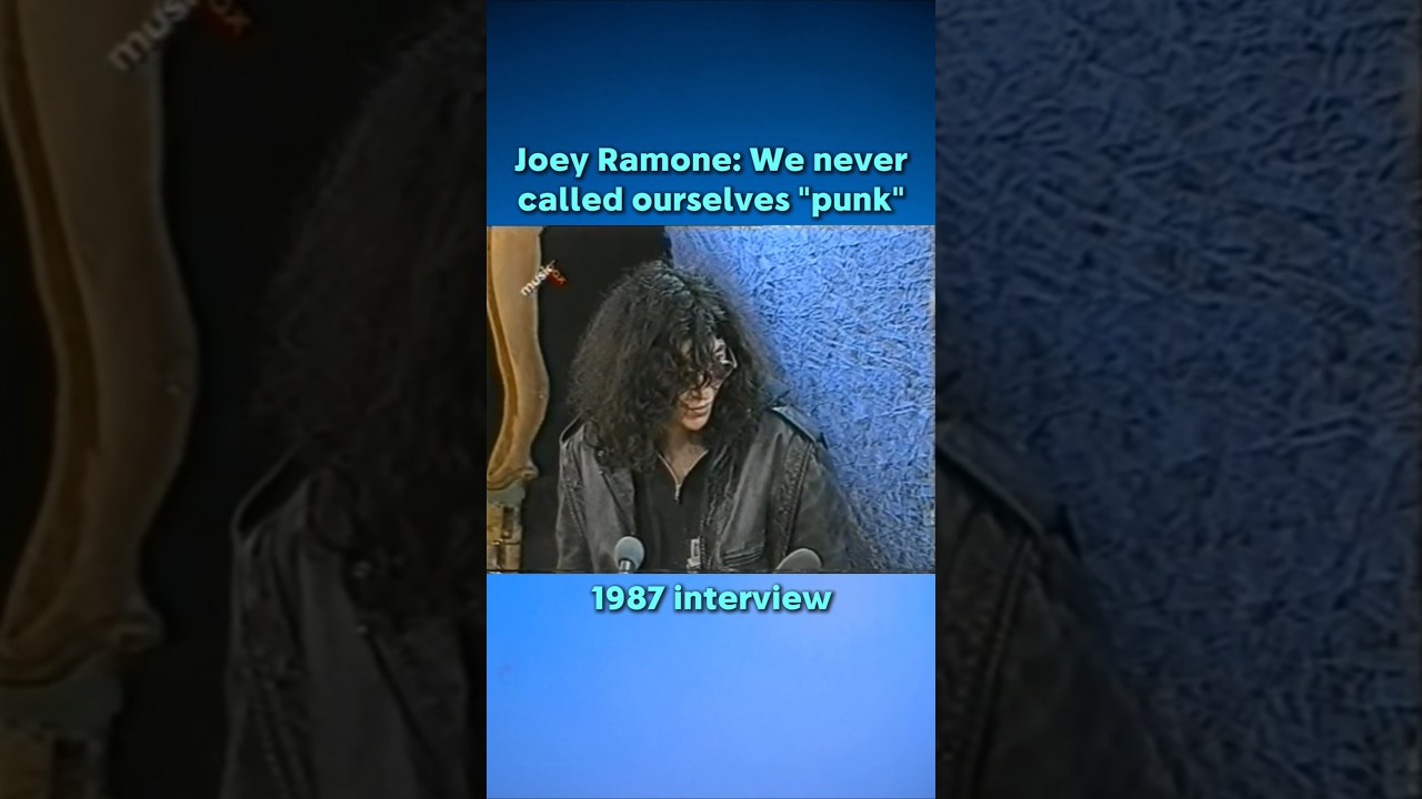 Joey Ramone: We never called ourselves "punk" 