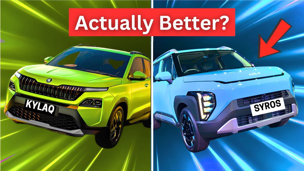 Skoda Kylaq vs. Kia Syros: Sub-4 Metre battle!