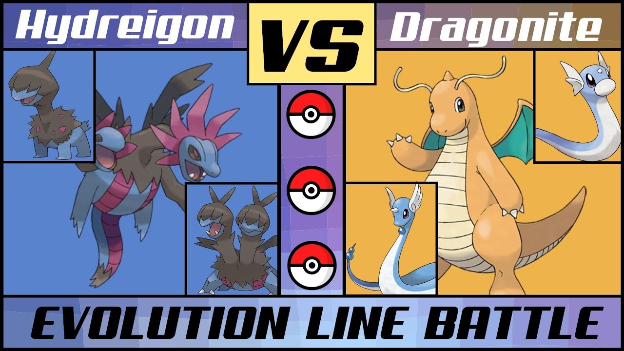 HYDREIGON vs. DRAGONITE! Dragon Evolution Line Battle (Pokémon Sun/Moon)