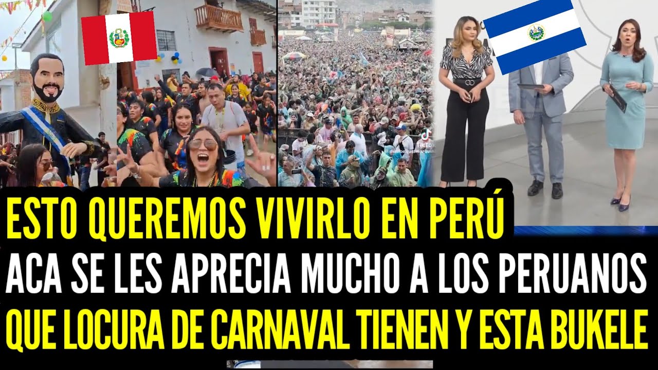 LO QUIERO VIVIR EN PERÚ!!😱 CIENTOS de SALVADOREÑOS AGRADECIDOS con CAJAMARQUINOS por BUKELE 
