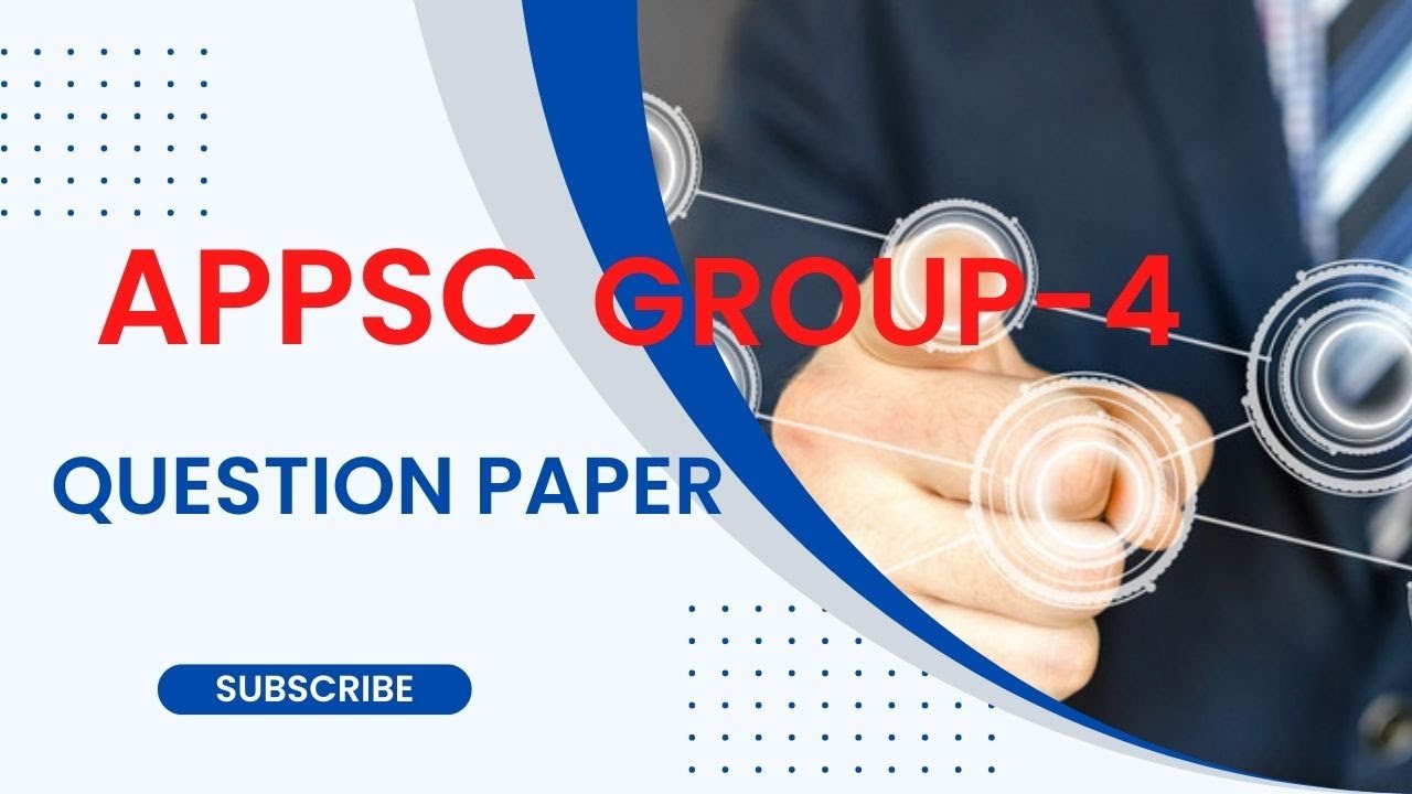 APPSC Group-4 question paper set A| appsc,ssc cgl,chsl, #ssc #appscjuniorassistant &lrm;@ssc questions&nbsp;
