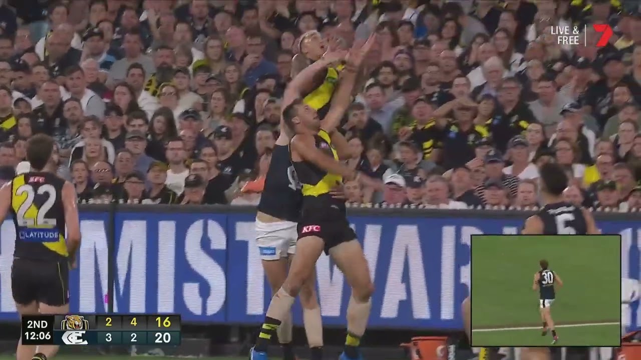 Shai Bolton Takes an Early Mark of the Year Contender || Carlton vs Richmond