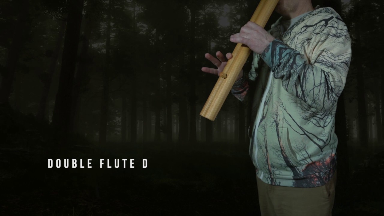 Large double (drone) flute D