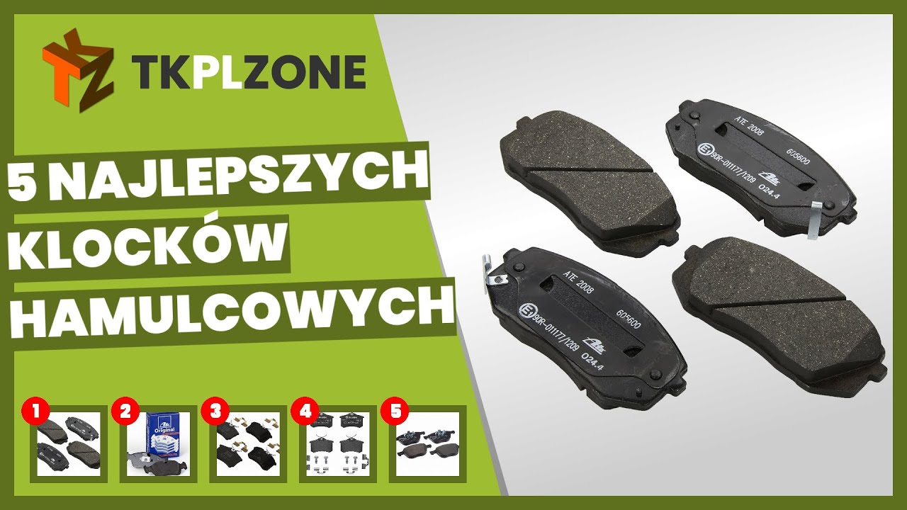 5 najlepszych klocków hamulcowych