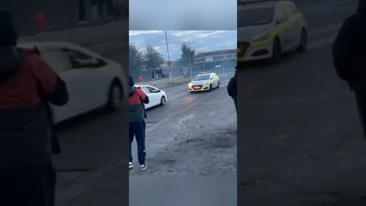 Joy Riders In Cherry Orchard Ram Garda Car Full Video 📹 #Dublin #joyride #garda #ireland