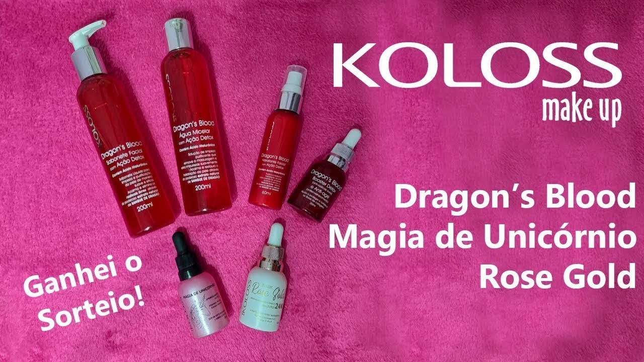 Linha Dragon's Blood - Elixir Rose Gold - Magia de Unic&oacute;rnio - Koloss Makeup | Luana Matos