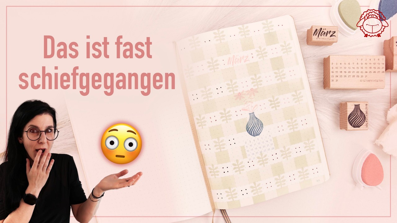 Spektakuläre Blending Technik im Bullet Journal 📔 | Ideen für dein März Cover | schafTV