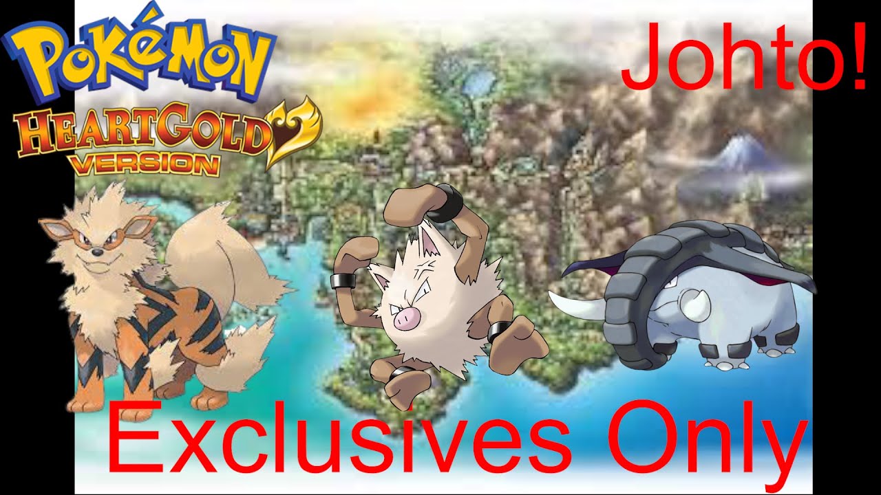 Can you beat Pokemon Heartgold only using its Exclusives