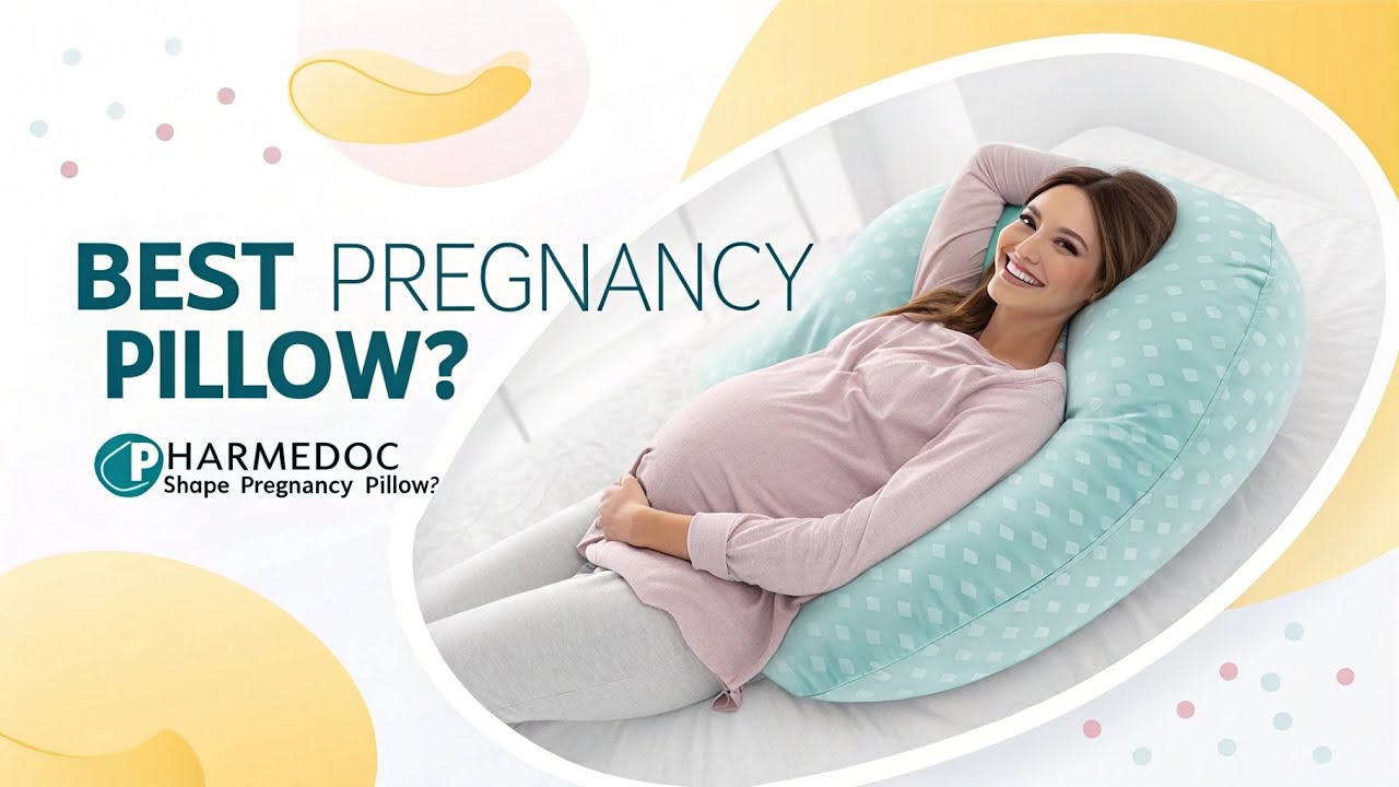 PharMeDoc U-Shape Pregnancy Pillow Review | Best Pillow for Back, Hip & Belly Support!