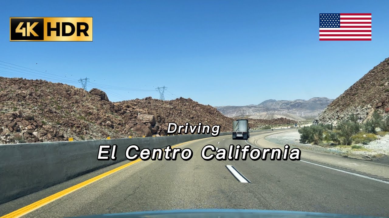 4K Driving - San Diego to El Centro California USA on Interstate 8E [60fps] HDR April 2023