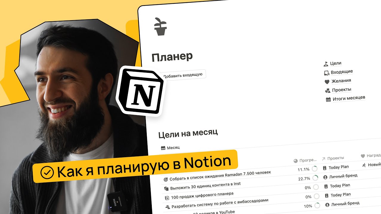 Как я организовал свою жизнь в Notion за год: личная система, которая работает