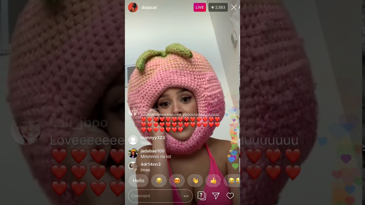Doja Cat On Instagram Live
