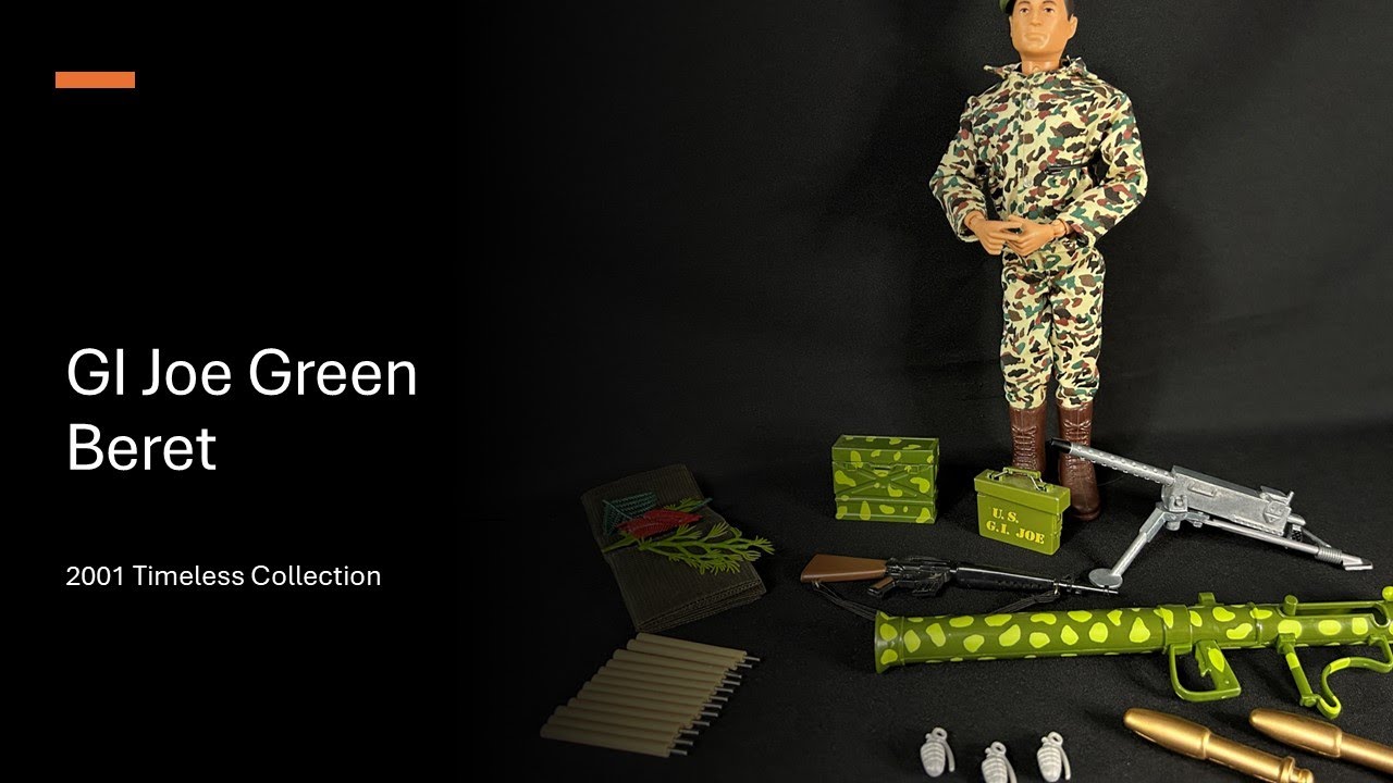 GI Joe Green Beret Machine Gun Post 2001 Timeless Collection review