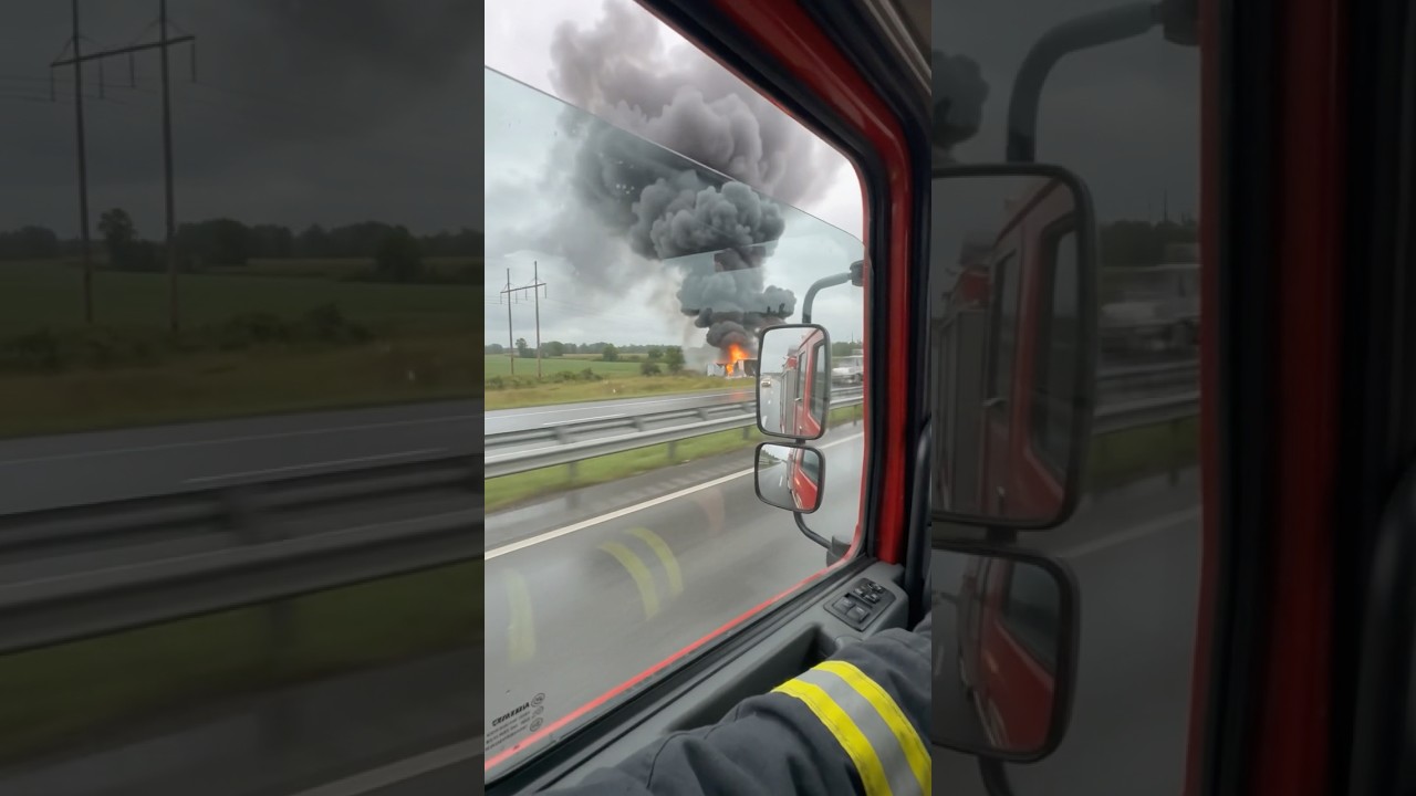 Real Rescue: Fighting a Burning Truck Fire (GoPro POV) #RescueOps #FirefighterPOV #truckfire