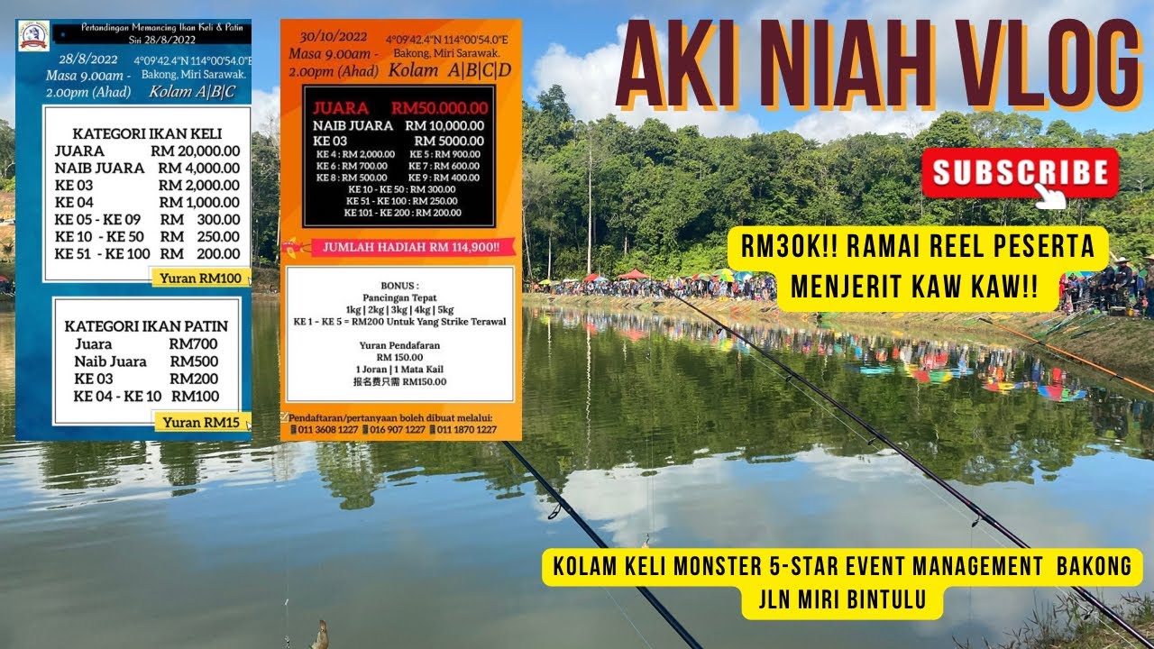 RM30K!! Ramai reel peserta menjerit kaw kaw!! Kolam 5-Star Event Management Bakong Jln Miri Bintulu